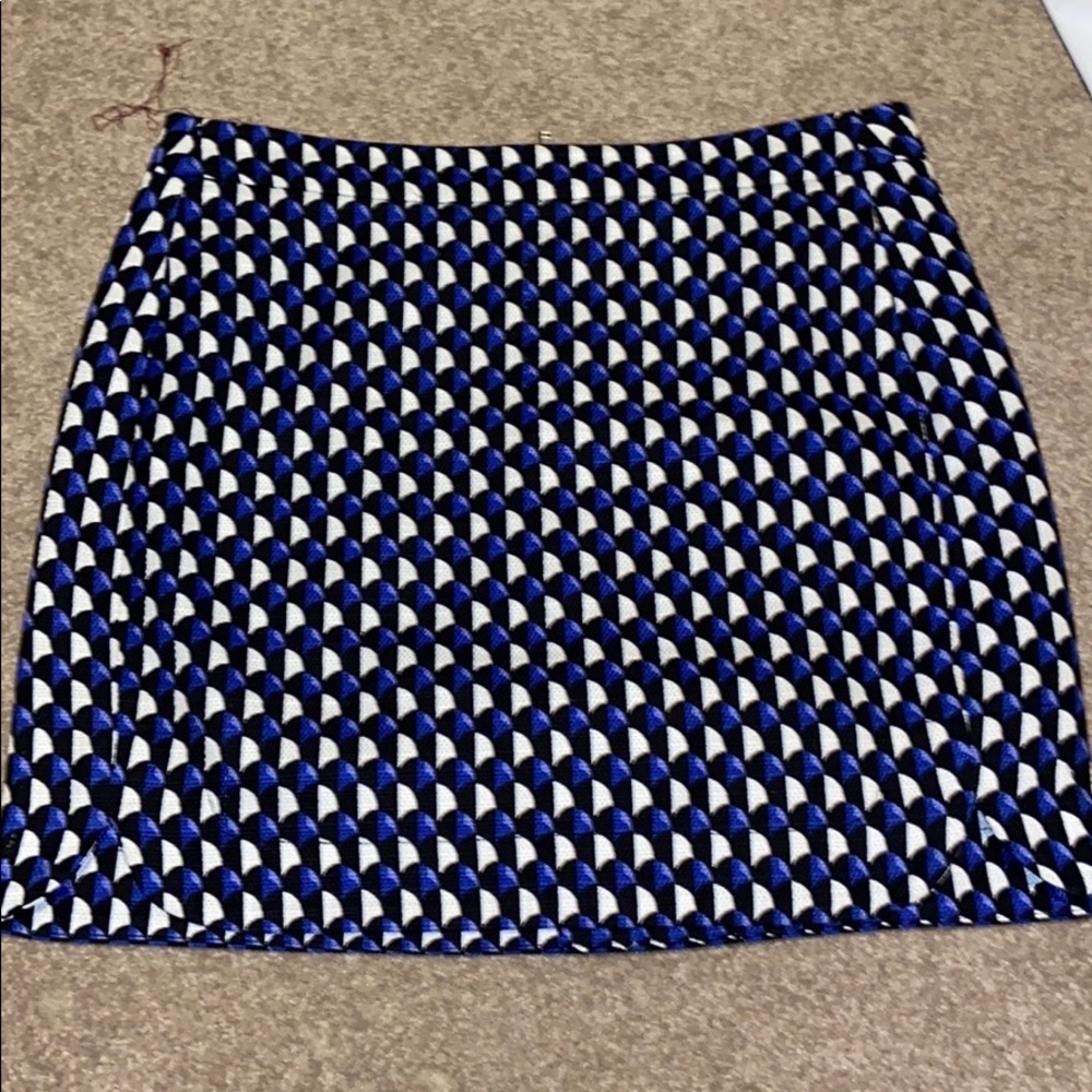 Jcrew scalloped mini pencil skirt